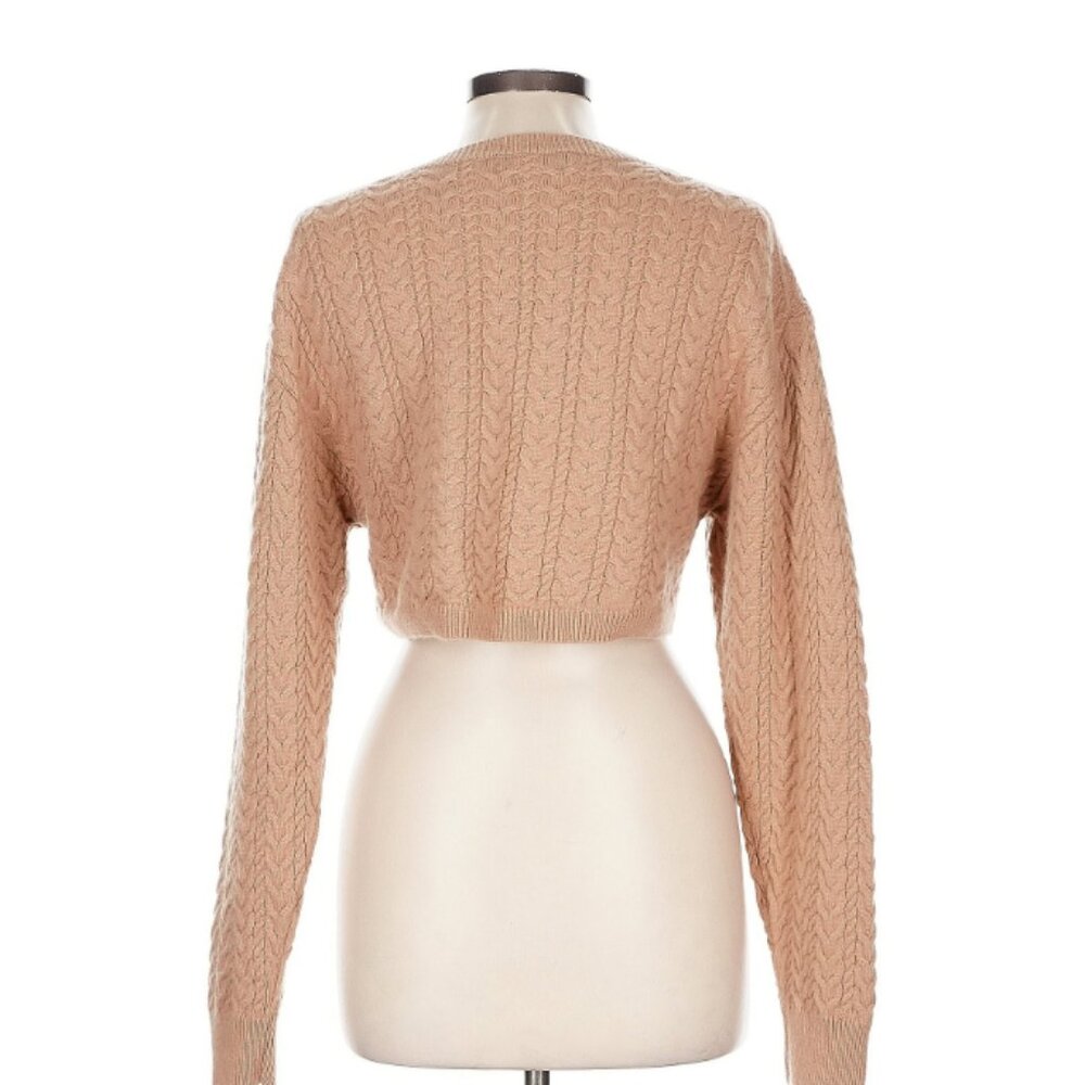 Loveshackfancy Wool Cashmere Cropped Sweater Ligh… - image 3